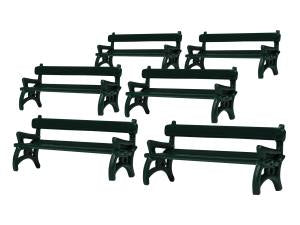 Lionel 1957270 HO Scale Green Park Benches (Set of 6)
