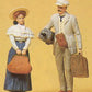 Preiser 45052 G Travelling Couple Figures (Set of 2)