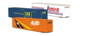 MTH 20-95379 O Allied/Armour/CSX 48' Containers (Set of 3)