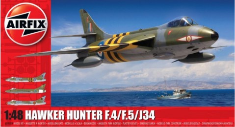 Airfix Products A09189 1:48 Hawker Hunter F.4/F.5/J34 Airplane Kit