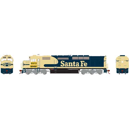 Athearn G63947 HO Burlington Northern Santa Fe SDP40F Diesel Locomotive #6972