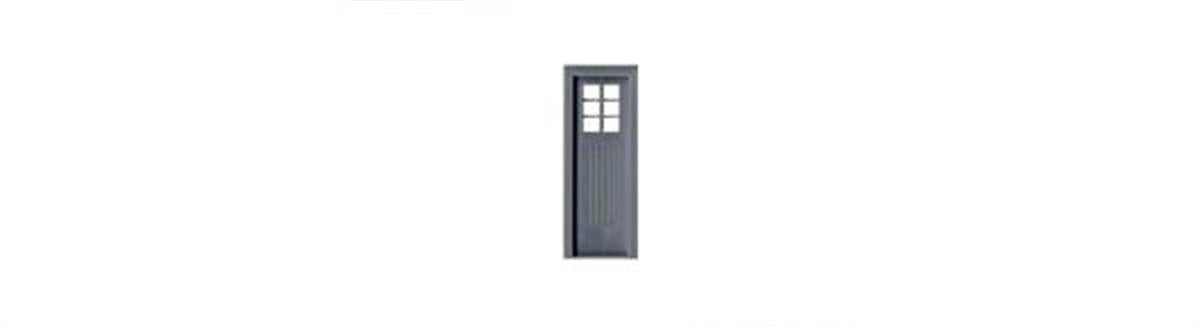 Tichy 8324 HO 2' x 6' 6-Lite Door (Pack of 6)