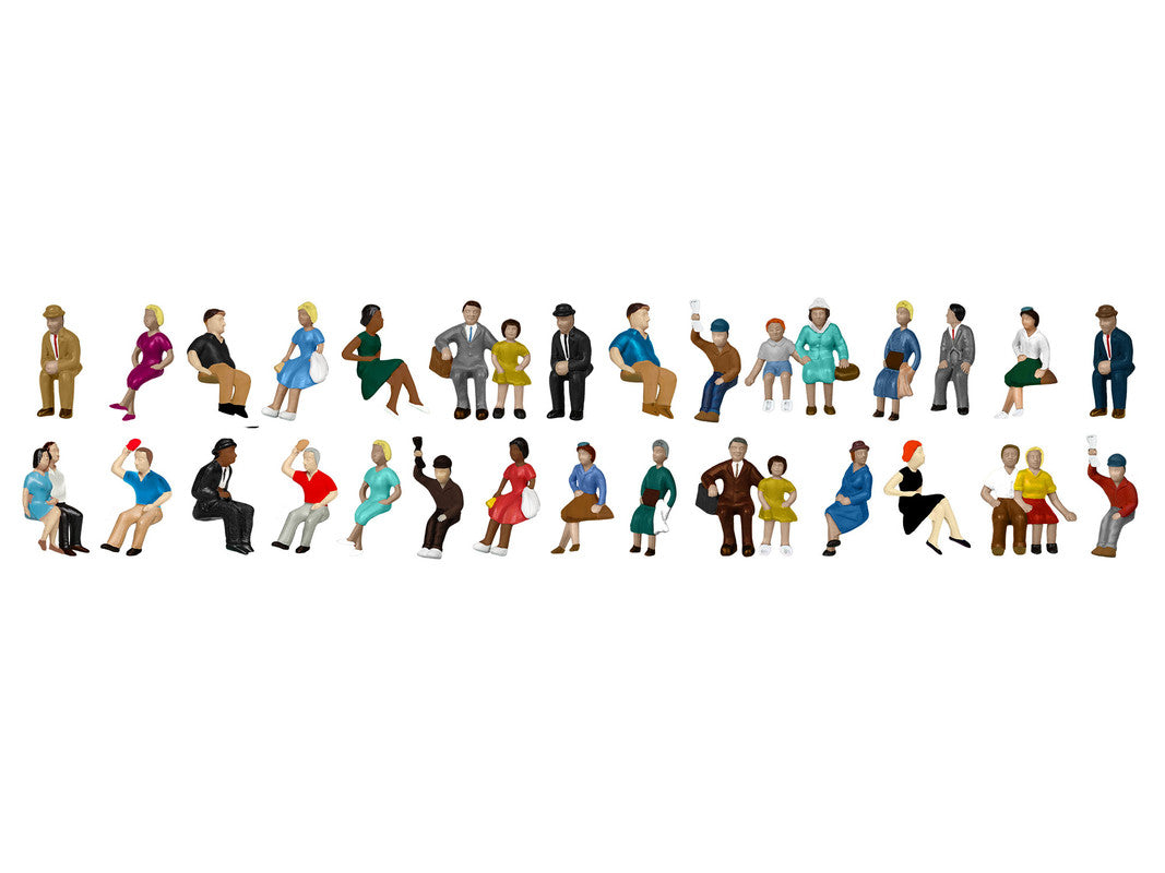 Lionel 1957210 HO Sitting Passengers Bulk Figures (Set of 50)