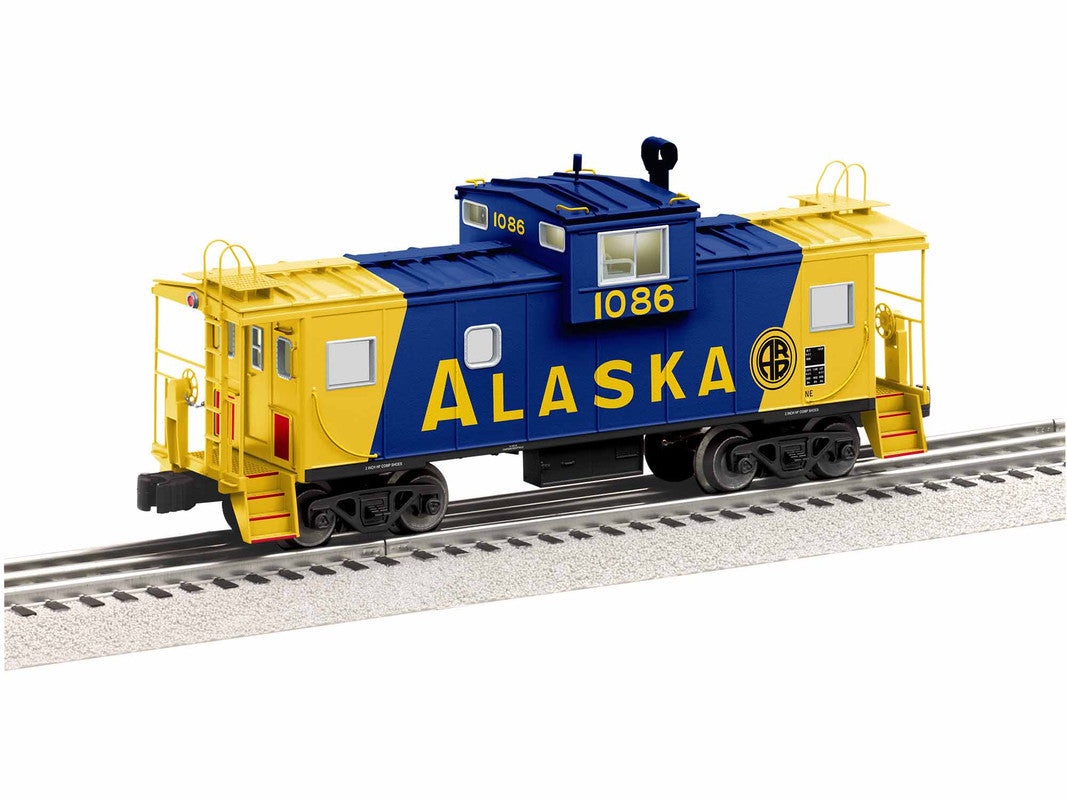 Lionel 1926890 O Gauge Alaska Railroad CupolaCam Wide Vision Caboose #1086