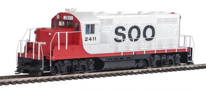 Walthers 910-20429 HO Soo Line EMD GP9 Diesel Locomotive Sound/DCC #2411