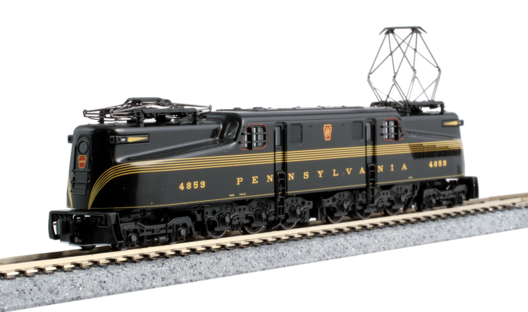 Kato 137-2005-DCC N Pennsylvania GG-1 5-Stripe Electric Locomotive #4859