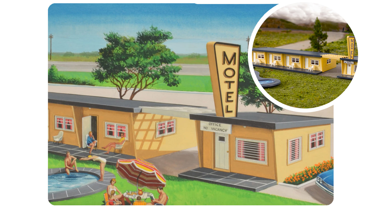 Bachmann 45198 HO 75th Anniversary Plasticville Motel Building Kit