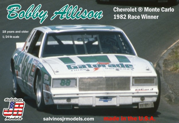 Salvinos JR Models BAMC1982R 1:24 Bobby Allison #88 Chevrolet Monte Carlo