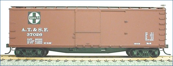 Accurail 4601 HO Santa Fe 4600 40' Double Sheath USRA Wood Boxcar Kit