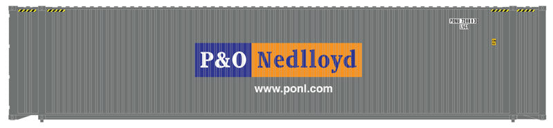 Atlas 20005737 HO P&O Nedlloyd 45' Container Set #2 (Pack of 3)
