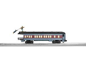 Lionel 2027800 O Polar Express Skiing Hobo Observation Car with Black Roof