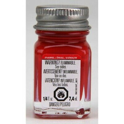 Testors 1197TT Cherry Flat Enamel Paint - 1/4 oz. Bottle