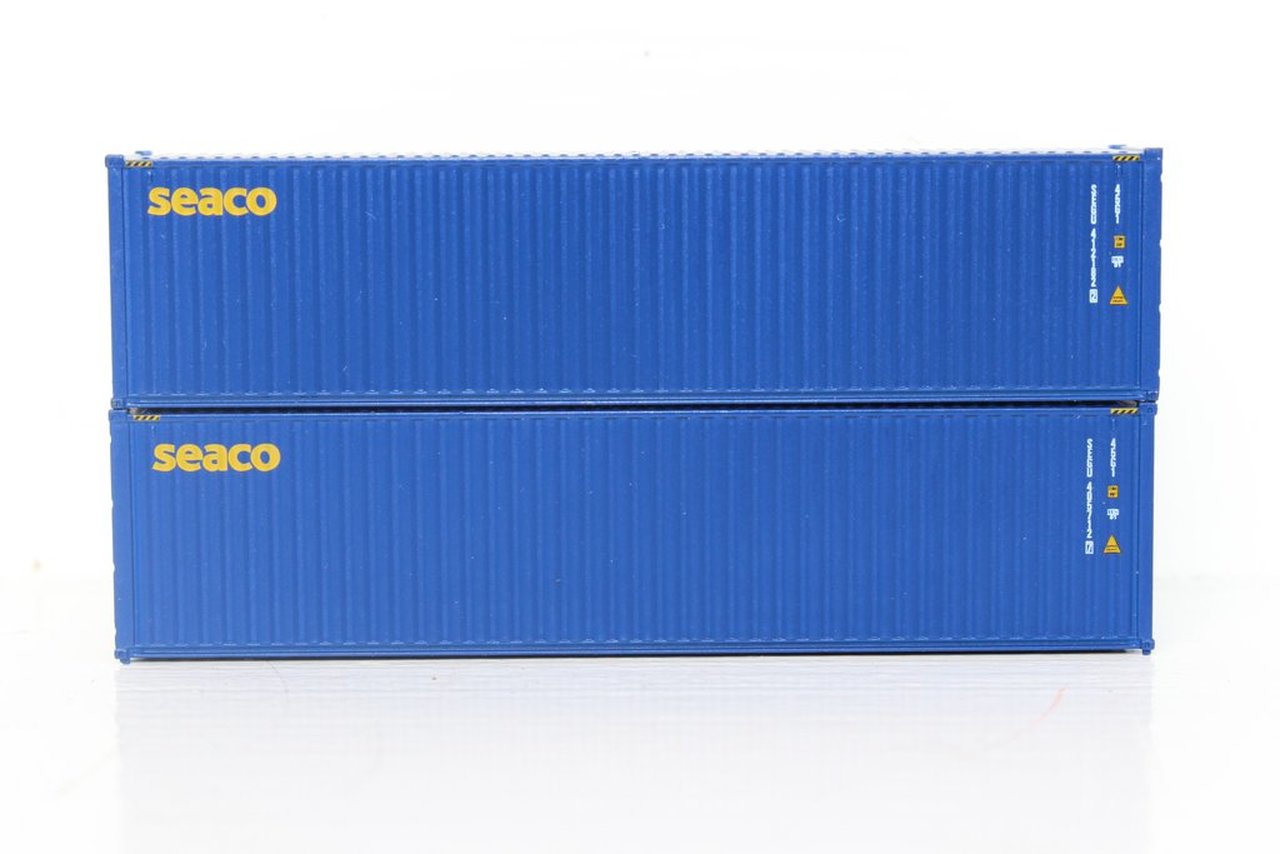JTC Model Trains 405036 N SeaCo 40' Hi-Cube C.S. Container (Pack of 2)
