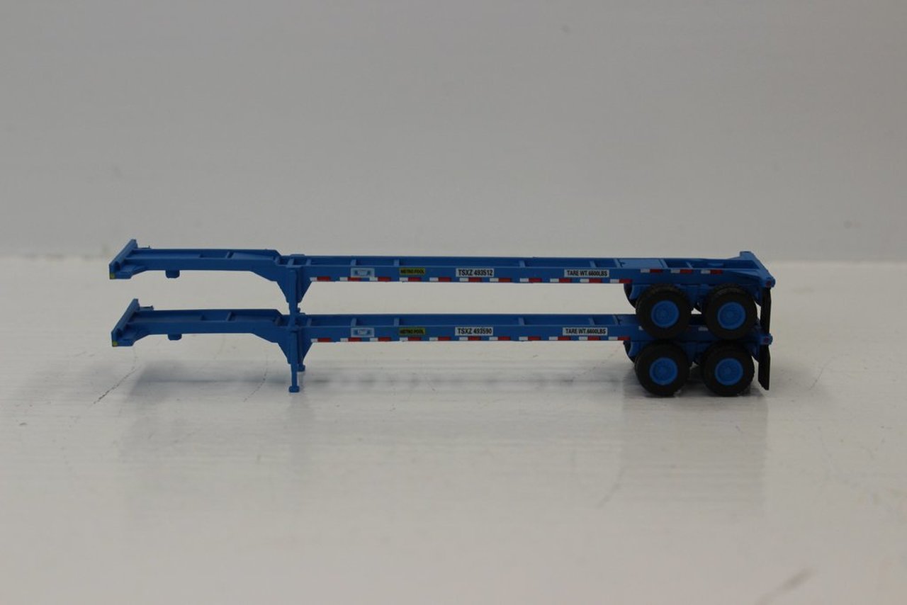 JTC Model Trains 142012 N TRAC 40' Chassis Container (Pack of 2)