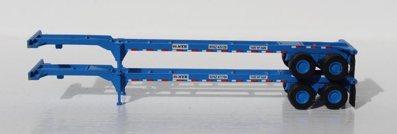 JTC Model Trains 142013 N NYK Line 40' Chassis Container (Pack of 2)