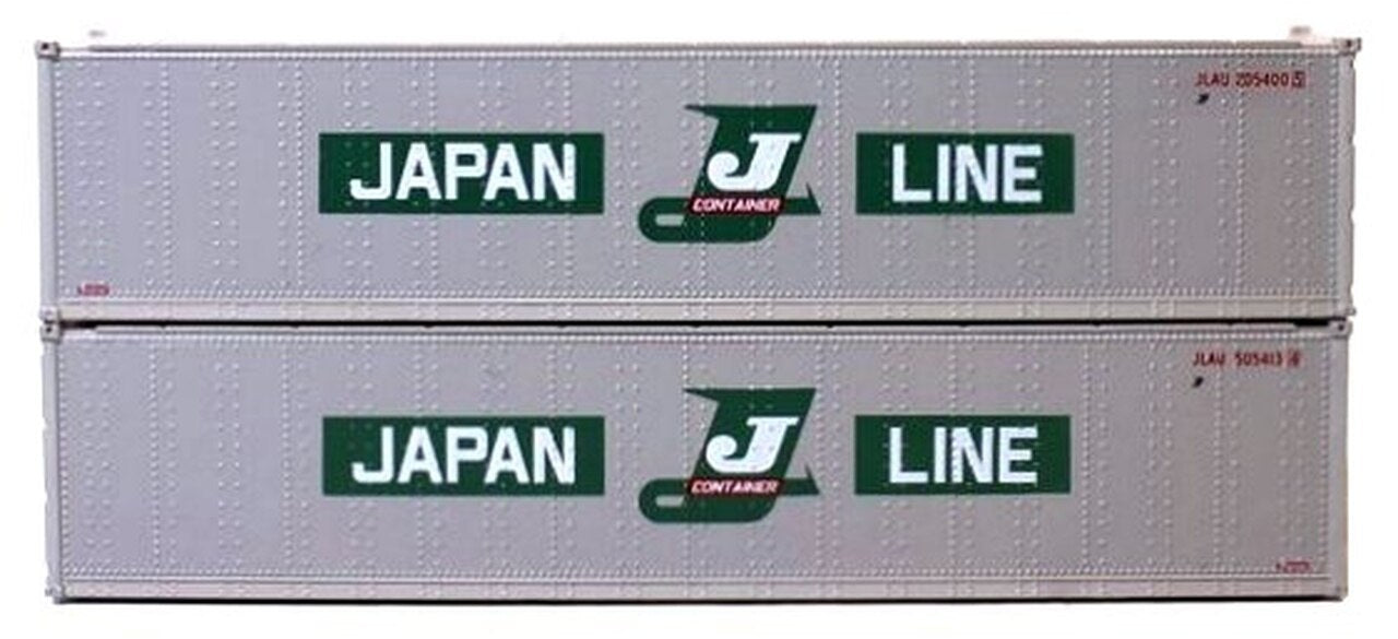 JTC Model Trains 405659 N Japan Line 40' Standard C.S. Container (Pack of 2)