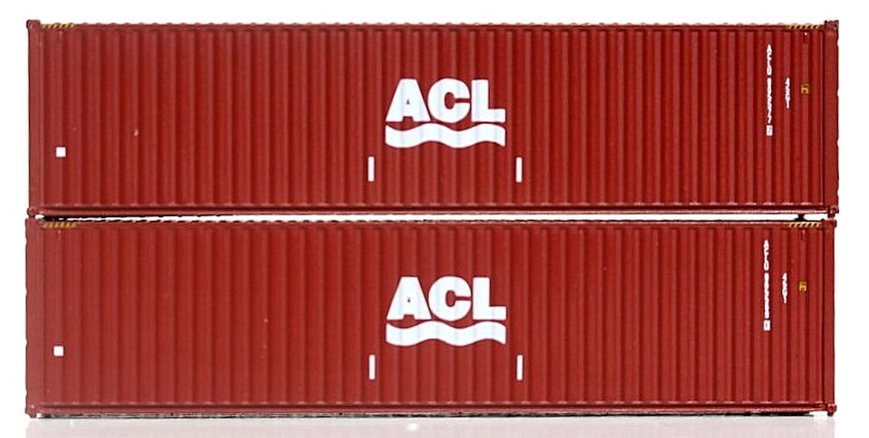 JTC Model Trains 405018 N ACL 40' Hi-Cube C.S. Container (Pack of 2)