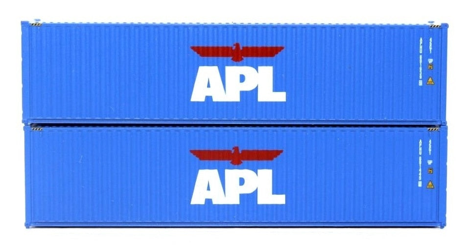 JTC Model Trains 405107 N APL 40' Hi-Cube C.S. Container (Pack of 2)