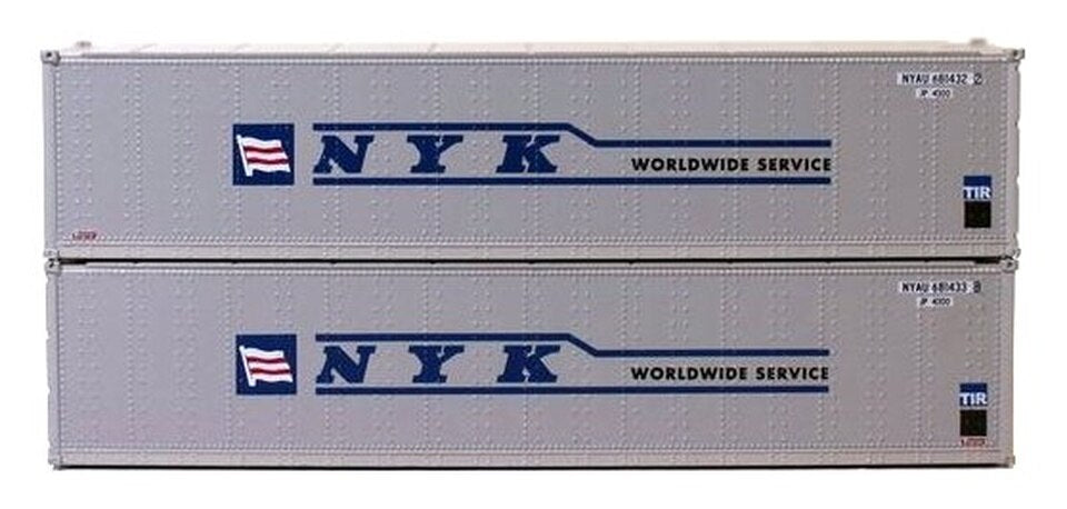 JTC Model Trains 405670 N NYK 40' Standard C.S. Container (Pack of 2)