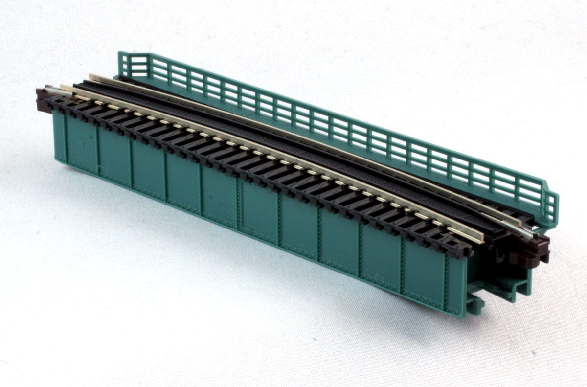 Kato 20-471 N R19" - 15° Green Deck Girder Curved Bridge