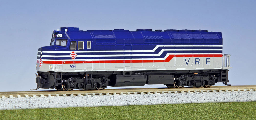 Kato 176-9002-DCC N VRE EMD F40PH Diesel Locomotive w/DCC #V34