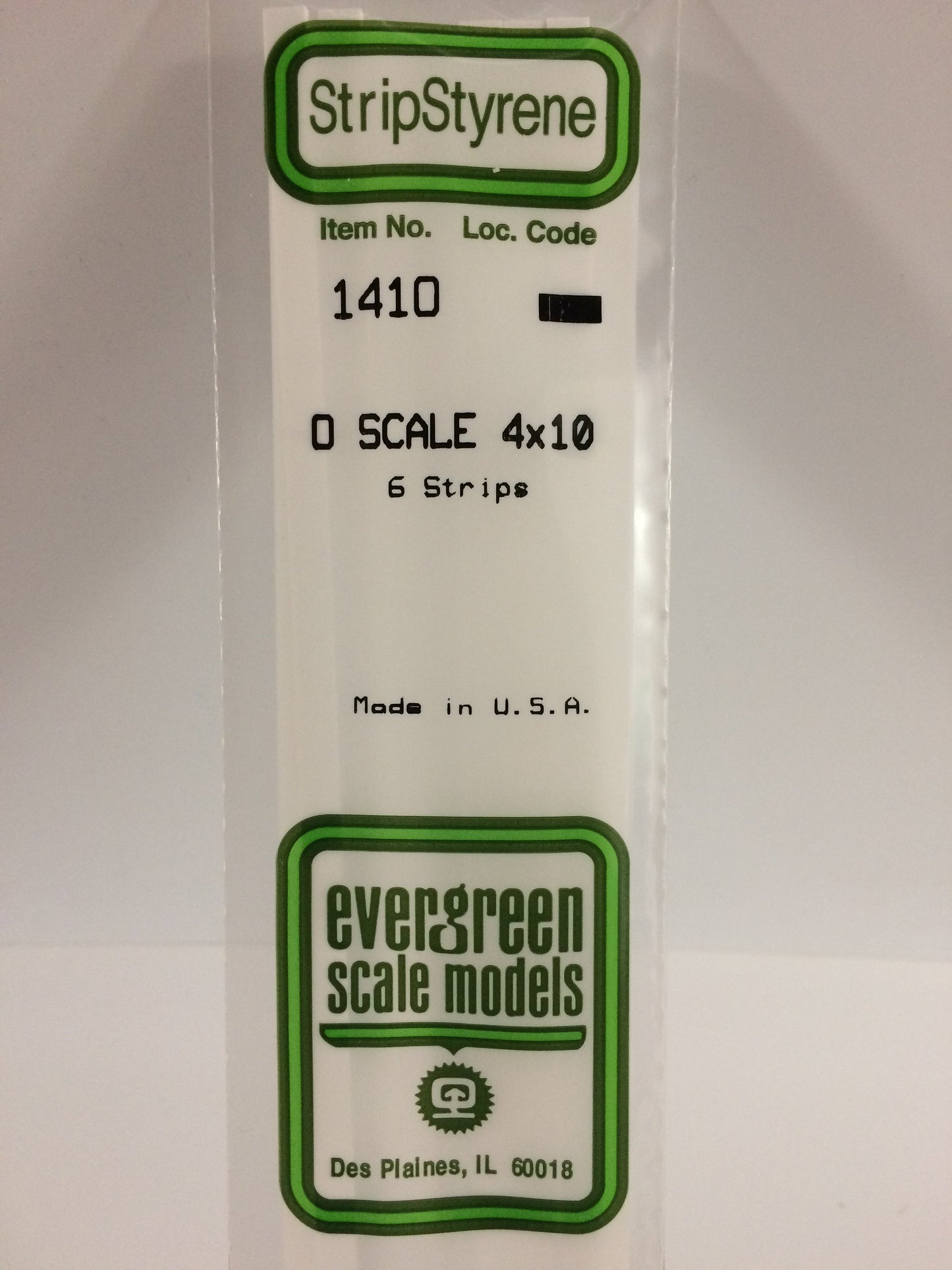 Evergreen Scale Models 1410 O .080" x .208" x 14" Strips (Pack of 6)