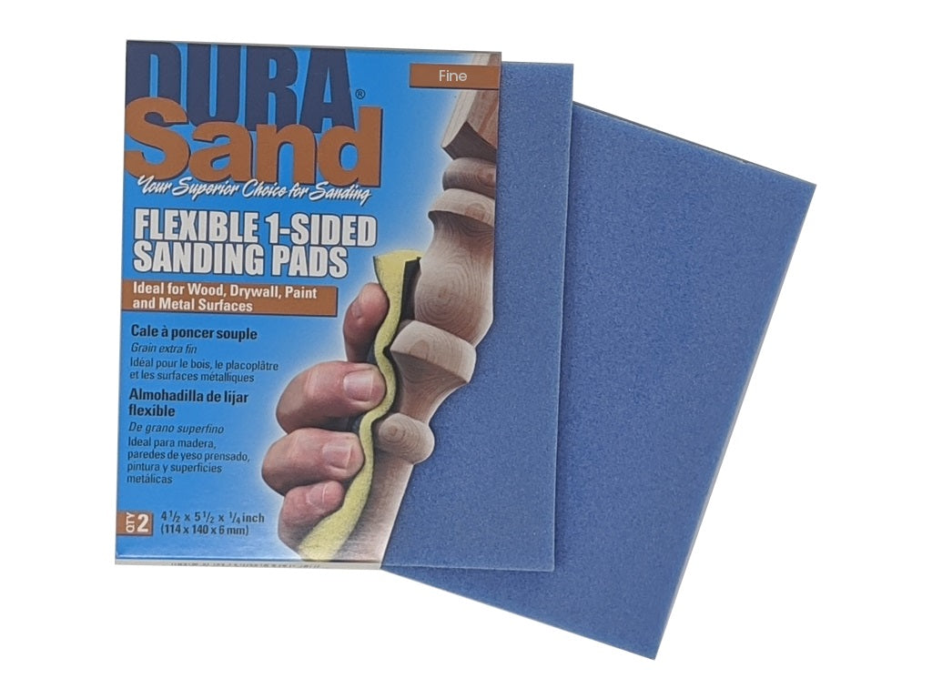 Durasand 24003 Fine Flexible 1-Sided Sanding Pads (Pack of 2)
