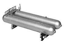 Plastruct 3019 O 5-3/4” x 19-1/2” x 5-1/4” Twin LP Horizontal Gas Tanks Kit