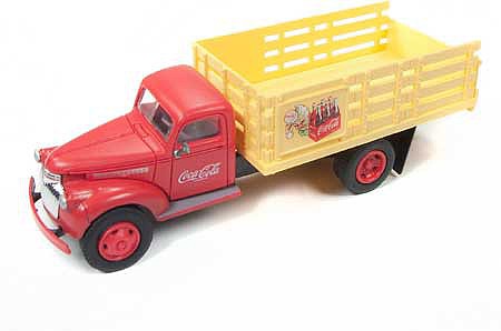 Classic Metal Works 30510 HO Mini Metals Coca Cola '41-'46 Chevy Stakebed Truck