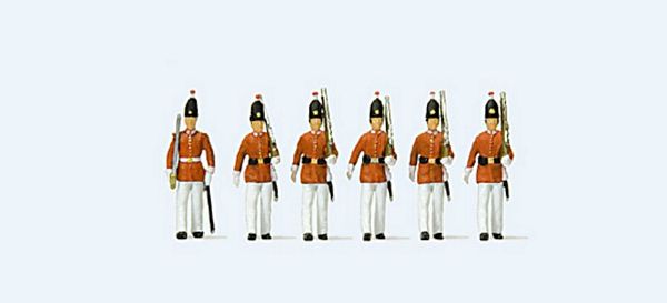 Preiser 24641 HO Carnival King's Guard Figures (Set of 6)