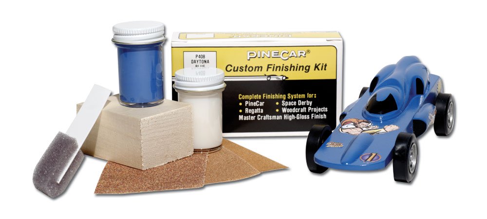 PineCar P408 Daytona Blue Custom Finishing Kits