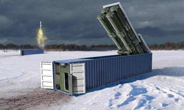 Trumpeter 01077 1:35 3M54 Club-K 40' Container Missle System Plastic Model Kit
