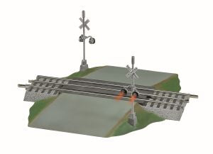 Lionel 6-12052 O Gauge FasTrack Grade Crossing With Flashers