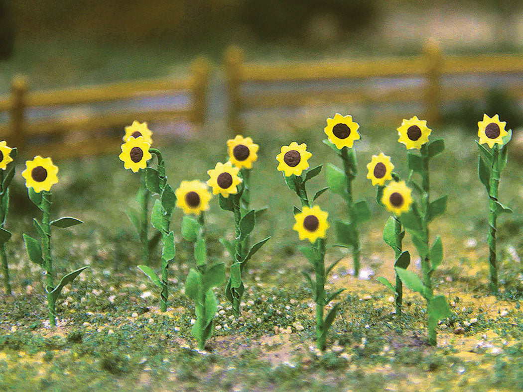 Bachmann 32506 1" Tall Sunflowers (Set of 16)
