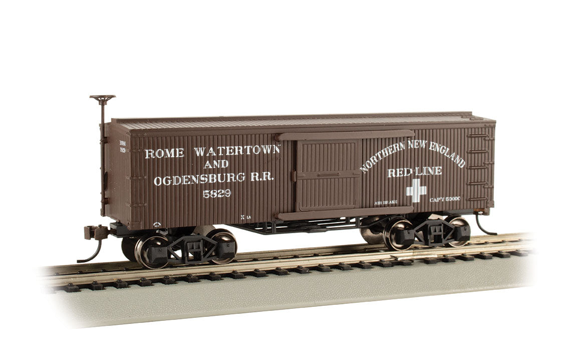 Bachmann 72312 HO Rome, Watertown and Ogdensburg Railroad Old-Time Box Car