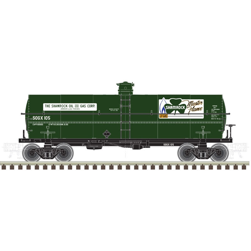 Atlas 20005477 HO Shamrock Oil Gas Corp. SOGX 11,000 Gallon Tank Car #105