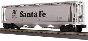 MTH 30-75657 O Santa Fe RailKing 4-Bay Cylindrical Hopper Car #301426