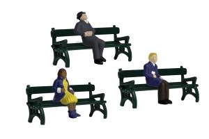 Lionel 1930190 O Sitting People with Benches Figures (Set of 6)
