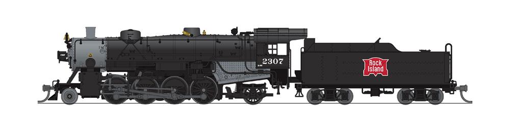 Broadway Limited 5979 N Rock Island USRA Light Mikado Steam Locomotive #2307