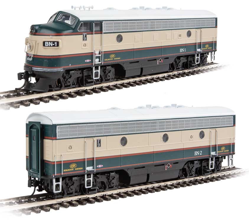 Walthers 910-19945 HO Burlington Northern EMD F7 A-B Diesel Loco Sound/DCC #1,#2