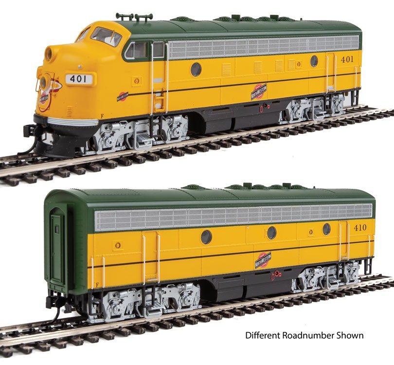Walthers 910-19948 HO Chicago & North Western F7 A-B Diesel Loco #402, #410