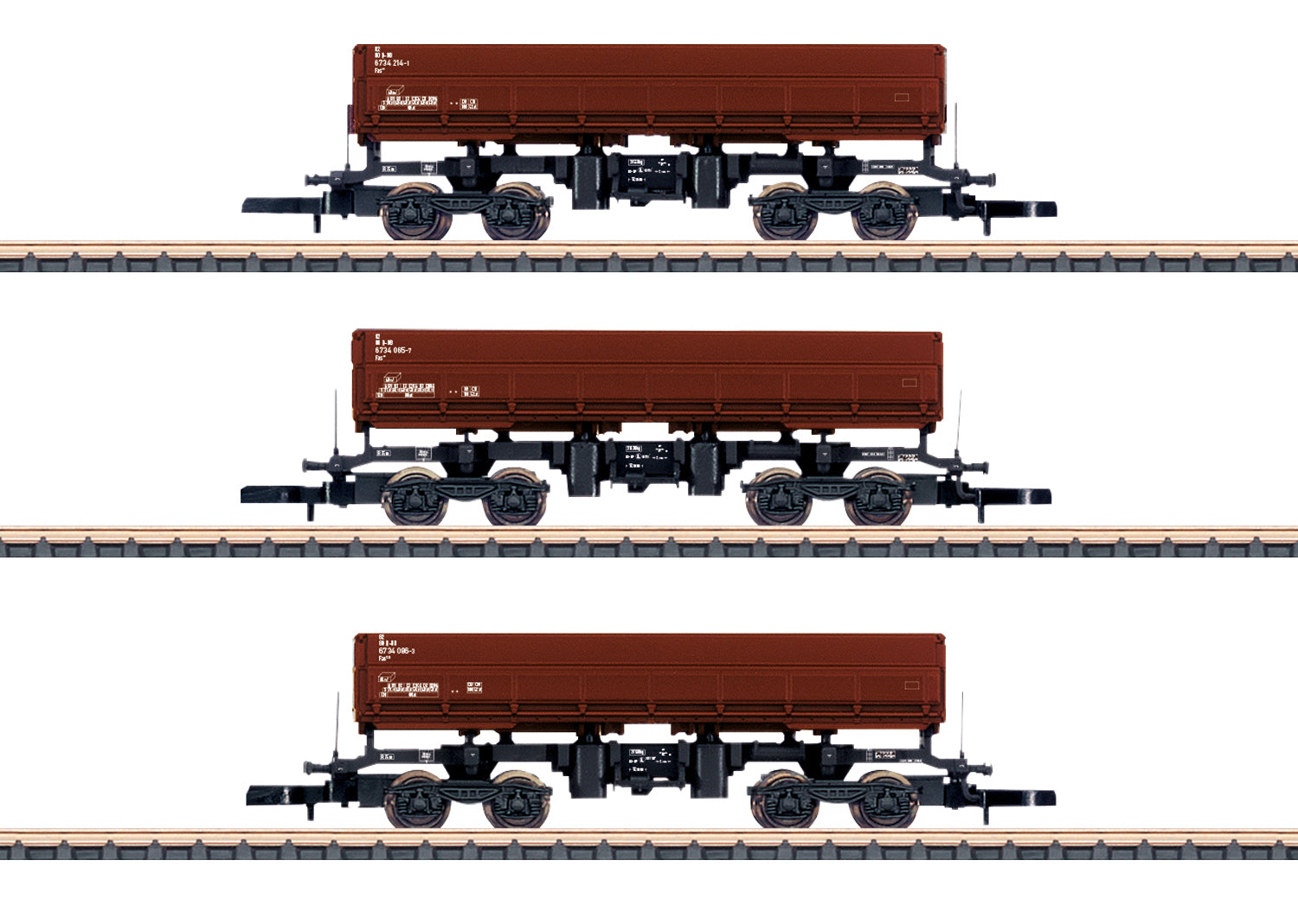 Marklin 82436 Z German Railroad Inc. Type Fas 126 Dump Car Set (Set of 3)