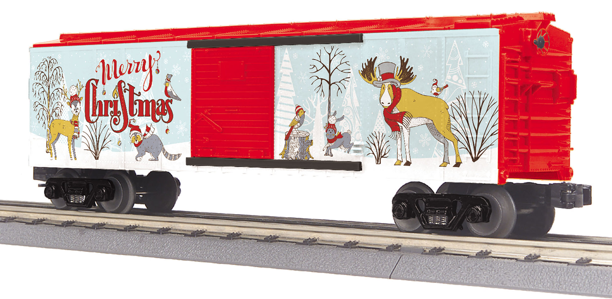 MTH 30-71022 O Christmas Santa RailKing Boxcar