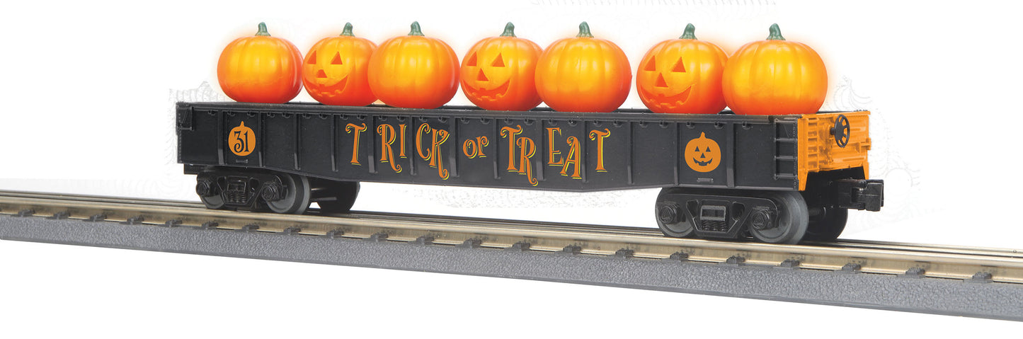 MTH 30-72216 O Halloween Gondola with Flickering Jack-O-Lanterns