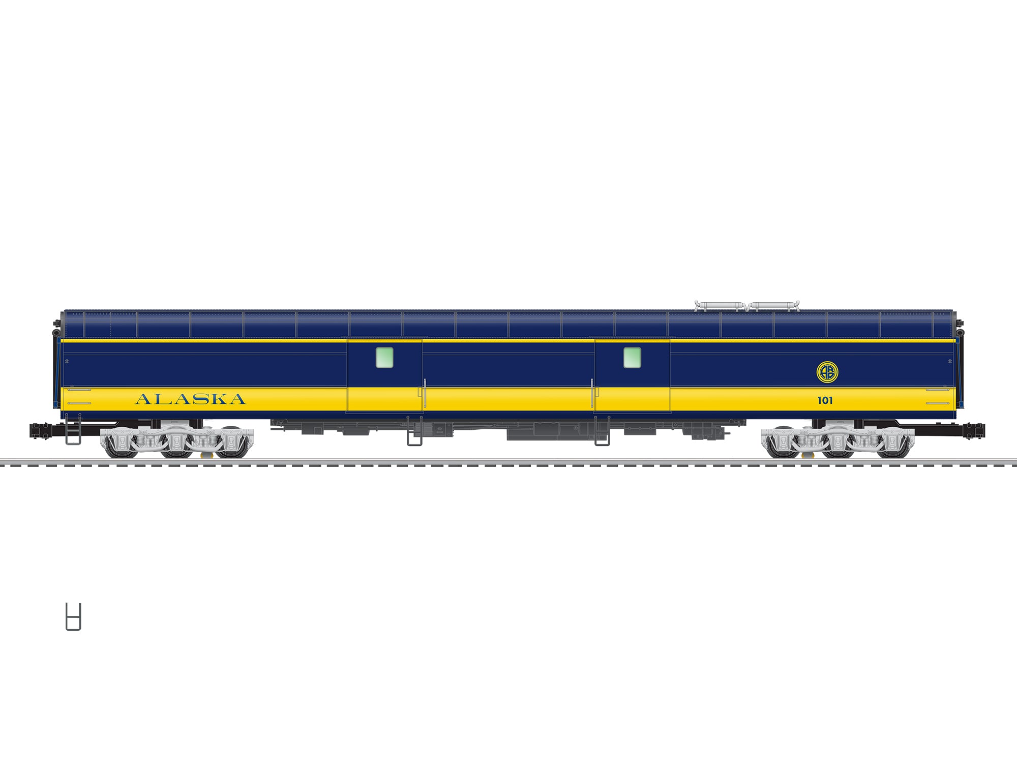 Lionel 2027130 O Alaska Railroad 21" Passenger Cars (Set of 2) Trainz