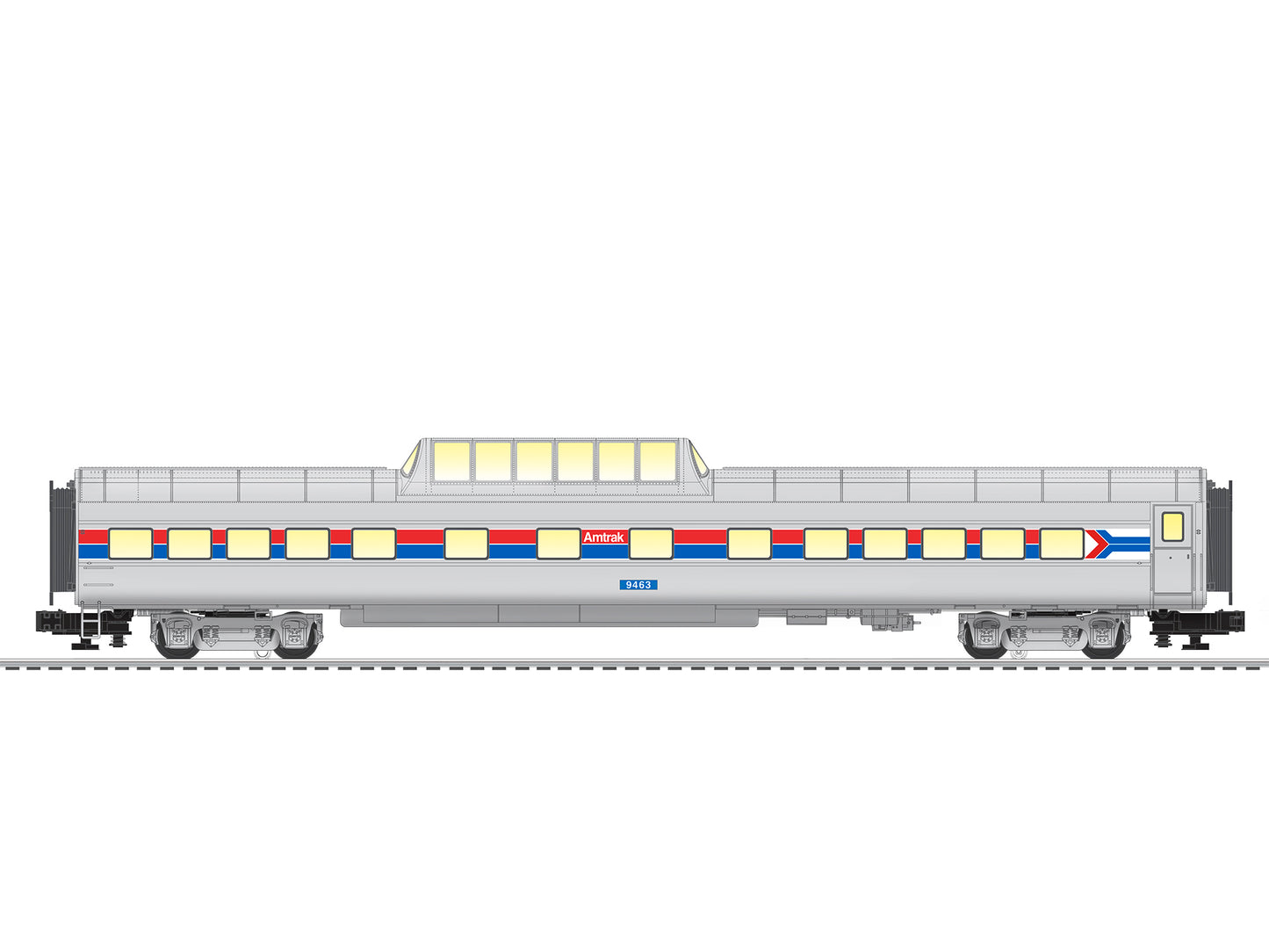 Lionel 2027250 O Amtrak VistaVision Dome Car #9463