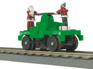 MTH 30-5183 O Christmas RailKing Operating Hand Car