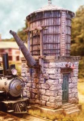 Bar Mills 0282 HO Cranberry Yard Water Tower Laser-Cut Building Kit