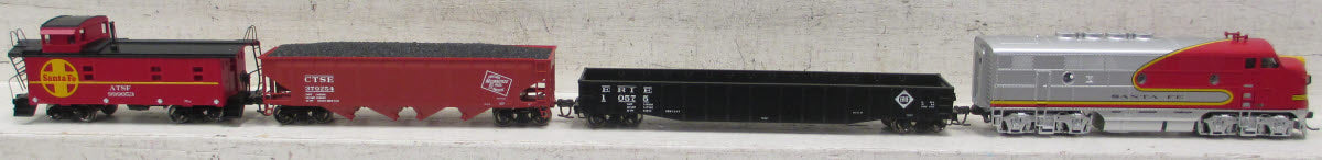 MTH 81-4001-0 HO Santa Fe F-3 Diesel Ready to Run Deluxe Freight Train Set