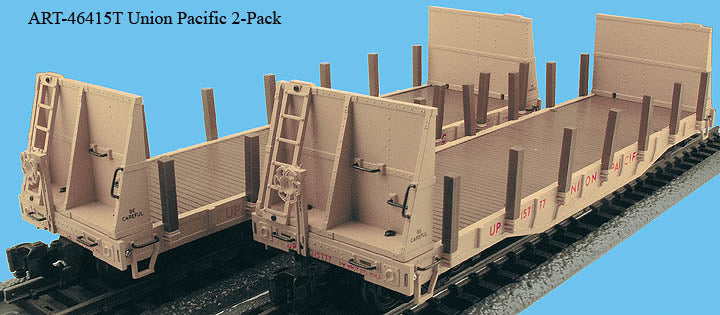 Aristo-Craft 46415T UP Bulkhead Flatcar (Set of 2)